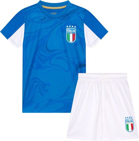 Official Fanwear State of Football Italië Voetbaltenue Kinderen Blauw/Wit