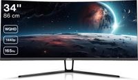 Dahua LM34-E330C - 34 inch Curved Ultrawide QHD VA Gaming Monitor - 165Hz - 1ms