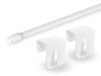 Dekondo Gordijnroede "Florida", blanc, extensible 40-60 cm, plage de serrage 15-20 mm
