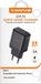 COFI Chargeur rapide 25W PD, Type-C, adaptateur secteur, 3A, compatible Android & iPhone, Noir