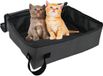 OEM Bol Draagbaar Kattenbakje Opvouwbaar - 40x30cm Zwart