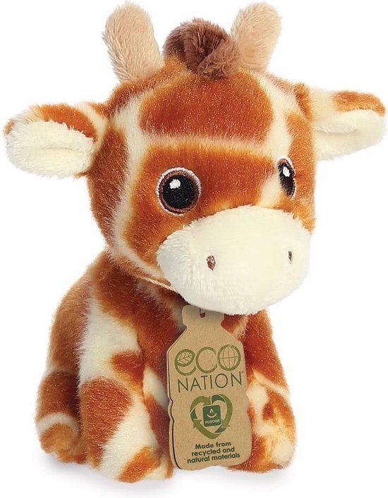 Pluche Giraffe Knuffel - 13 cm - Multi Kleur - Kinderen