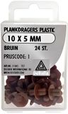 Deltafix Support d'étagère plastique (5mm.-BRUN)