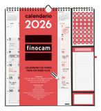 Finocam 782120026 Wall Calendar 2026, Multicolour, Paper, Spanish, 01/01/2026 - 12 Months, Spiral Bound, 300 x 335 mm
