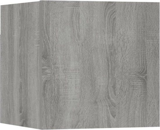 vidaXL Tv-wandmeubel 30,5x30x30 cm grijs sonoma eikenkleurig