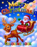 Merry Christmas Coloring Book: Large Print Christmas Coloring Book for Adults Easy Winter Scenes Featuring Santa Claus, Christmas Trees, Snowmen, Cozy Cottages, and Holiday Decorations.