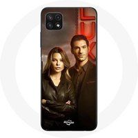 Maniacase Etui voor Samsung Galaxy A22 5G Chloe Decker en Lucifer Morningstar