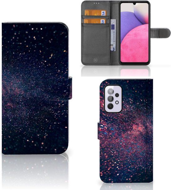 B2Ctelecom GSM Hoesje Samsung Galaxy A33 5G - Flip Cover Stars - Book Case