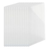 Relaxdays dubbelwandige platen 10-set, polycarbonaat, 4 mm, 121 x 60,5 cm, transparant
