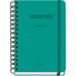 Dohe Schoolagenda 2025 2026 - Weekoverzicht, Formaat A5, Spaans en Engels, Dubbele Spiraalbinding, Elastieksluiting, Harde Kaft, 4 Stickervellen - COLOUR VIBES Groen