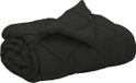 vidaXL - Couverture intégrale - Annuelle - Housse de couette - Noir - 200 x 200 cm - Microfibre