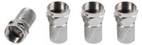 VIVanco™ 4x Koaxiale adapter type F stekker-aansluiting