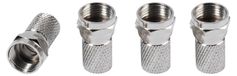 VIVanco™ 4x adaptateur coaxial type F prise
