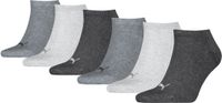 Puma Unisex Sneakersokken 6 Pack Maat 35-38 Grijs