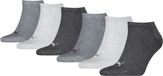 Puma Unisex Sneakersokken 6 Pack Maat 35-38 Grijs