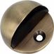 AMIG Deurstopper/deurbuffer - 1x - D45mm - inclusief schroeven - messing