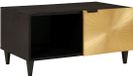 vidaXL Salontafel Zwart en Goud 80 x 50 x 40 cm Bewerkt hout