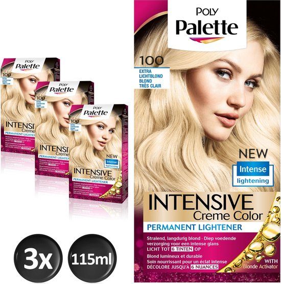Schwarzkopf Poly Palette 100 Extra Licht Blond - 3 stuks