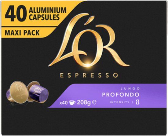 L'OR Espresso Profondo Koffiecups - 40 stuks