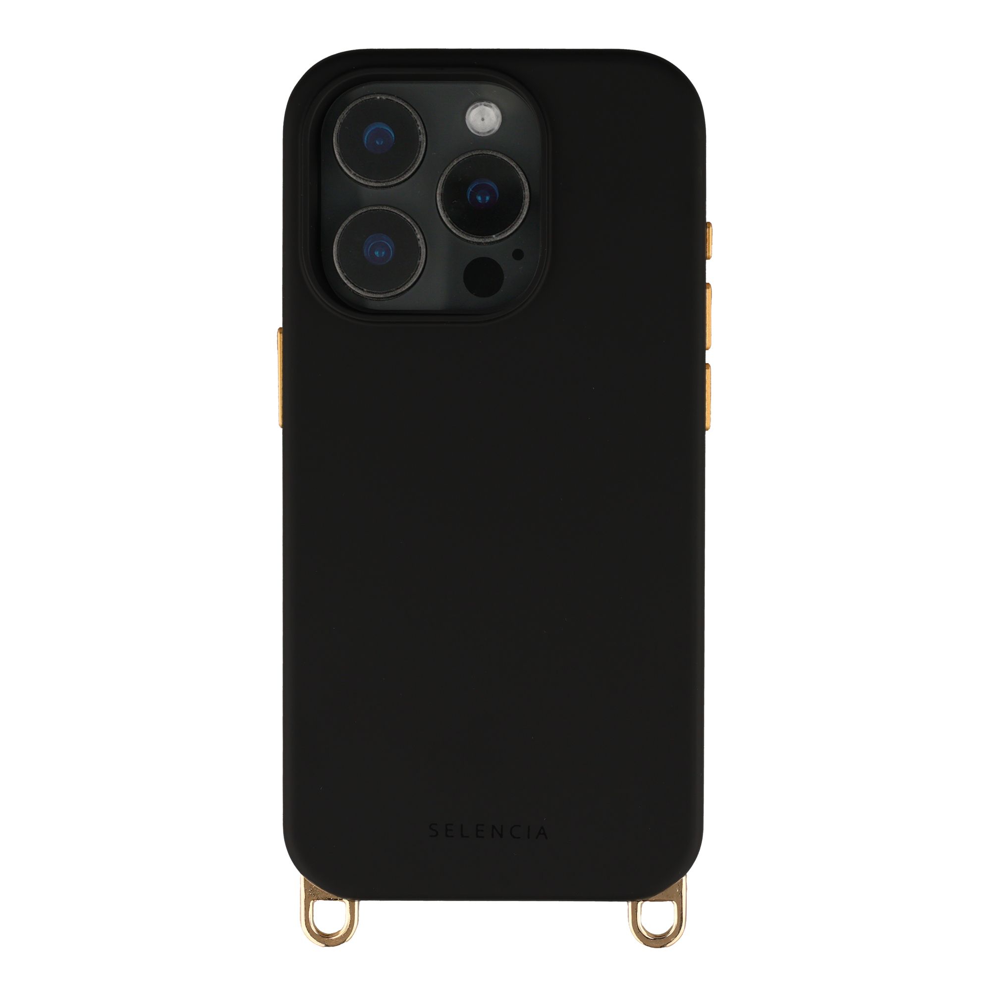Selencia Rivièra MagSafe Backcover met afneembare haakjes Apple iPhone 15 Pro - Velvet Black