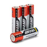 Alkaline Velamp Alkaline stylusbatterij, LR6 AA, 1,5 V - blisterverpakking met 4 batterijen
