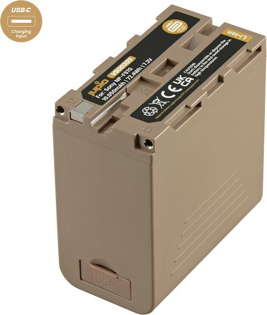 Jupio NP-F970 Ultra C (USB-C 20W PD) 10050mAh - Accu voor Sony