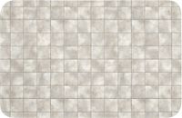CanvasCompany.nl B.V. Tapis de bain 60x40 cm - Carreaux - Naturel - Gris