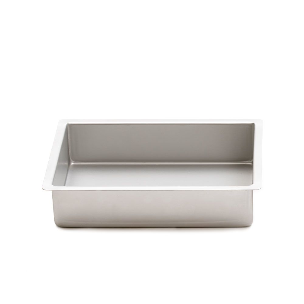 Decora Rechthoekige bakvorm - 20 x 30 x 7.5cm - Aluminium - Grijs
