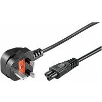 Eet nordic MicroConnect - Voedingskabel - stroom naar IEC 60320 C5 - 2 m - zwart - Verenigd Koninkrijk