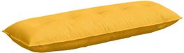 vidaXL Coussin de dossier Jaune clair 140 x 50 cm Tissu côtelé