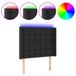 VidaXL Hoofdeind & Voeteind Zwart met LED