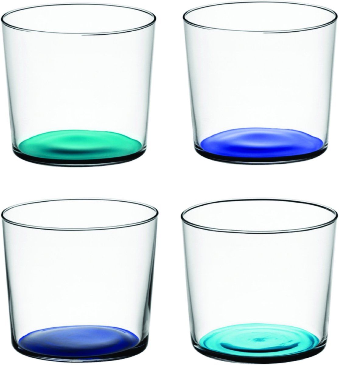 L.S.A. Coro Waterglazen - 4 Stuks - 310 ml - Blauw