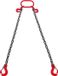 Vevor 1,8 m x 8 mm Hijsketting Kraanketting 2-Strengs Bosbouwketting 2993 kg