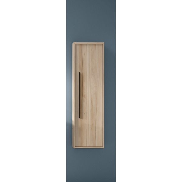 Adema Prime Essential High Cabinet - 120x34.5x34.5cm - 1 Door - Beech