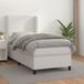 Maison Exclusive - Sommier à lattes de lit avec matelas Blanc 90x190 cm Similicuir