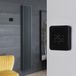 Hudson Reed Radiateur vertical électrique – Anthracite – 178,4 x 35,4 cm - 2 rangs - Avec thermostat Wi-Fi - Vitality Ardus