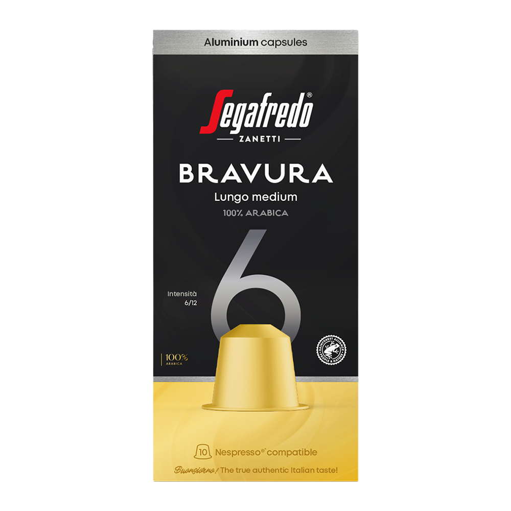 Segafredo Bravura Lungo Medium - 10 koffiecups