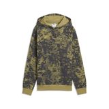 PUMA Sport fleece hoodie met camouflageprint voor jongeren 164, Chai Latte Brown