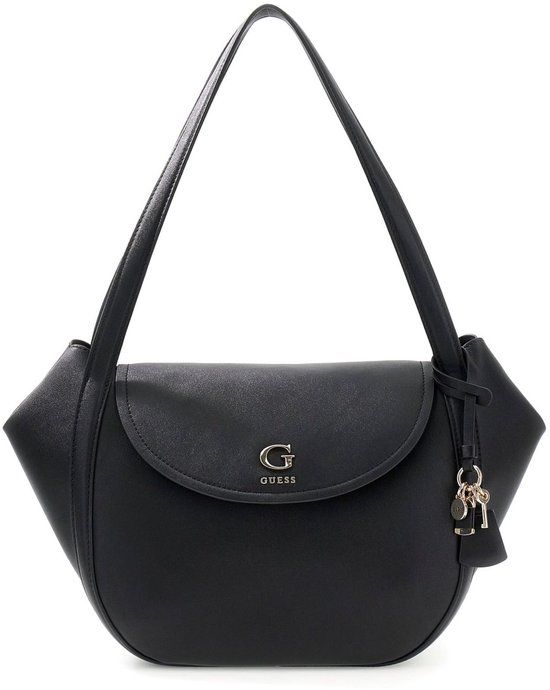 GUESS Coleen Flap Shoulder Bag Black