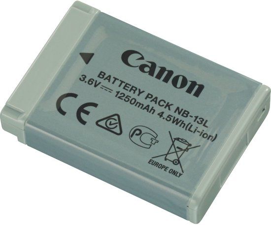 Canon NB-13L Camera Battery - 1250 mAh Li-Ion
