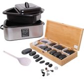Merkloos Stone Set Stone Warmer 20 Liter 64 Stones With Bamboo Box