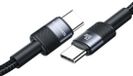 USAMS Série - Câble USB-C vers USB-C - 60W - Noir - 1,2 m