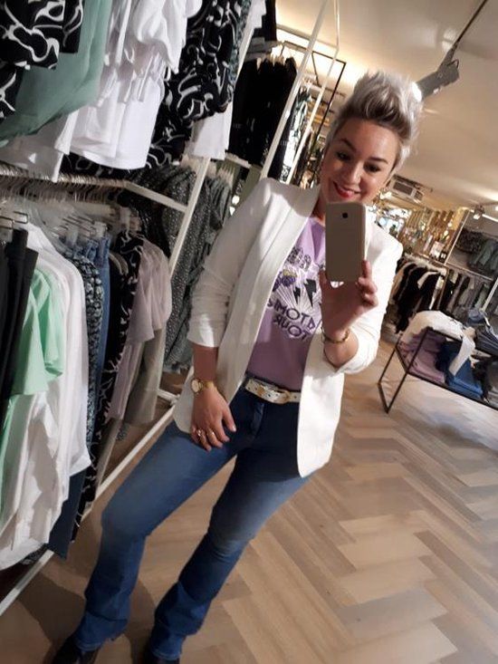 Pieces Blazer Pcbosella 3/4 - Cloud Dancer - XXL