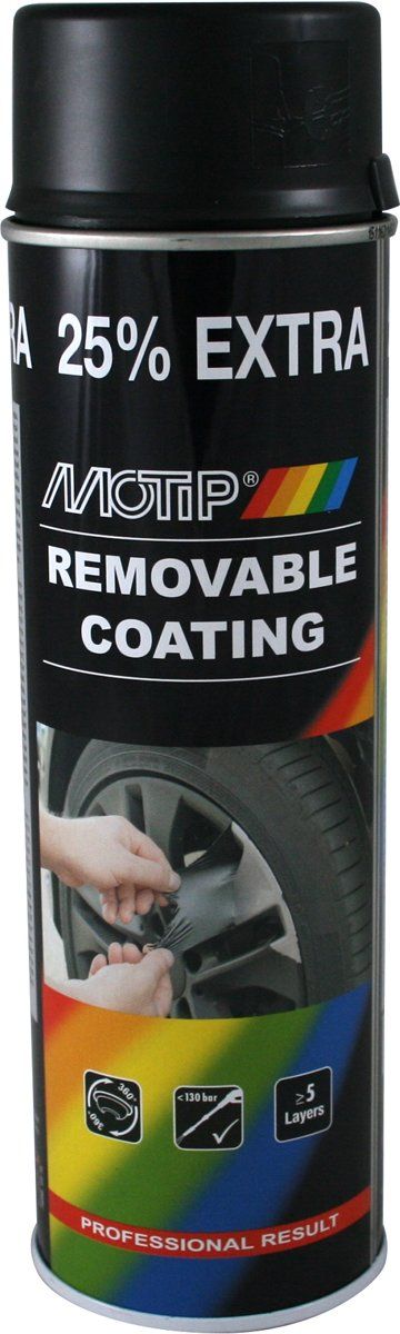 Motip Verwijderbare Lak Zwart Mat 500ml