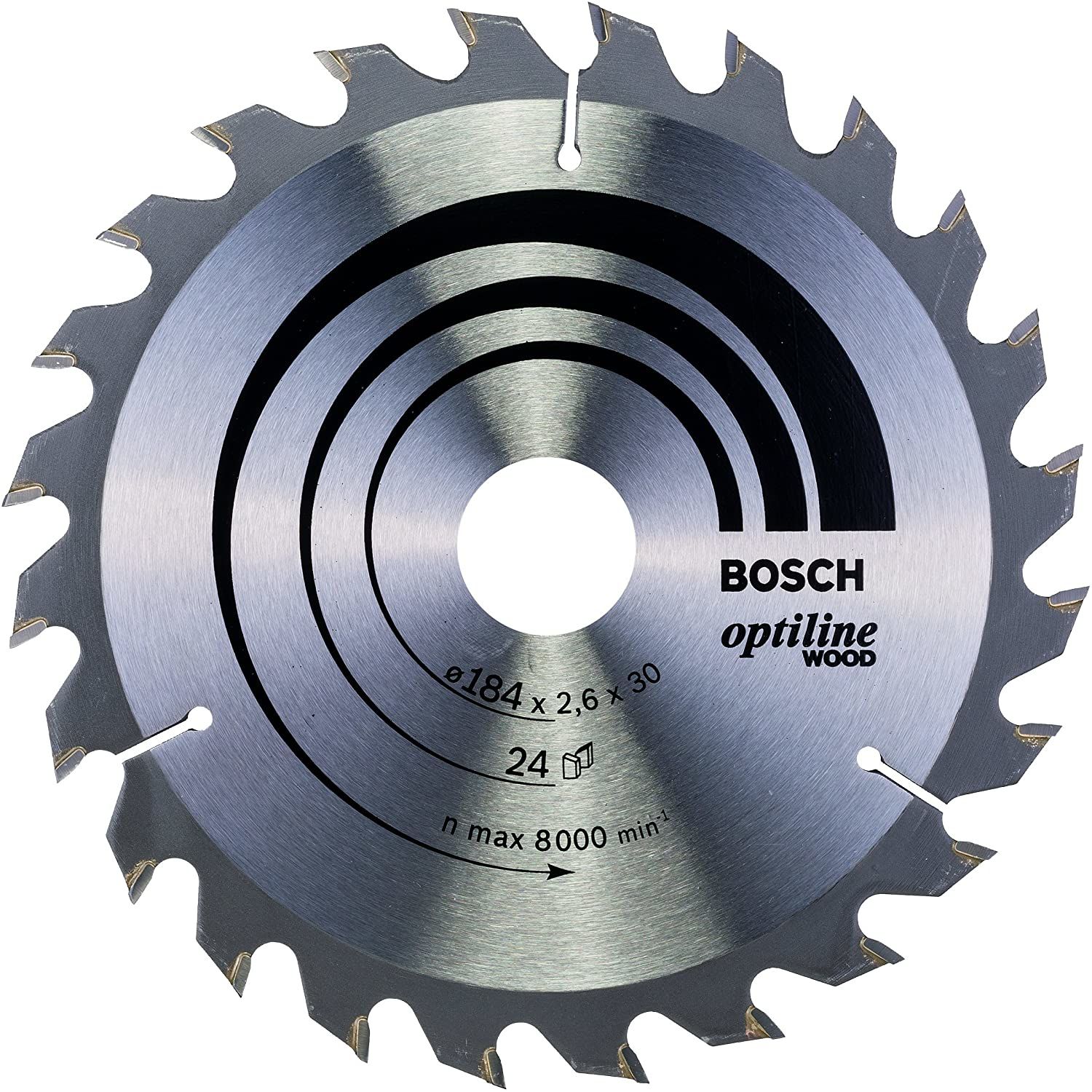 Bosch Cirkelzaagblad Optiline Wood 184mm - 24T - 2608640610
