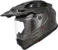Acerbis Attack-C, Casque d'aventure, Noir/Gris Foncé, Taille M