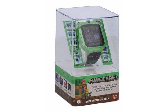 Accutime Smartwatch Minecraft Horloge Smartwatch Minecraft Unisex Kunststof Multi - 8710124154498