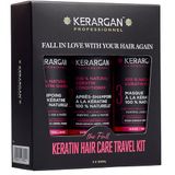 KERARGAN - 3-Staps Reisset met Keratine voor Beschadigd Haar - 3x100ml