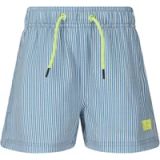 ZIGZAG Boardshorts Mikmik Unisex Lichtblauw-wit Gestipt Kinderen 116