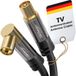 KabelDirekt 4K Antennekabel – 2m, zwart